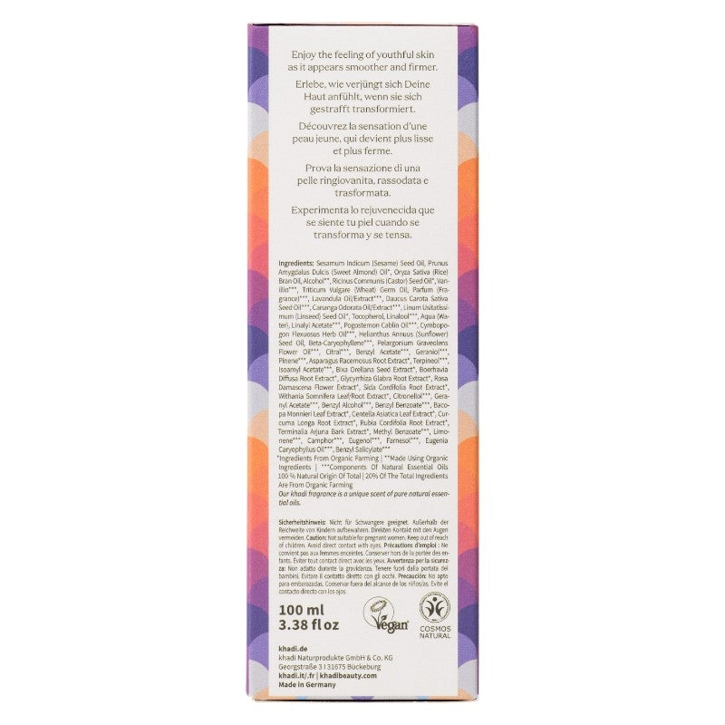 Khadi - Huile corporelle ayurvédique ashwagandha & brahmi 100ml