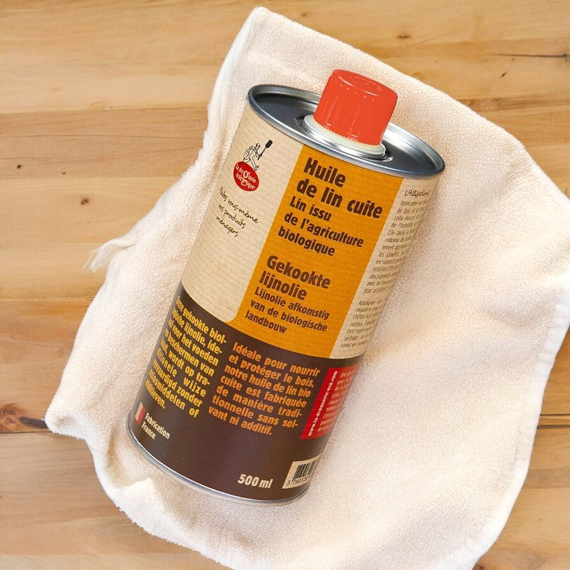 La Droguerie Écologique - Leinölfirnis BIO 500ml - gekochtes Leinöl & Holzöl