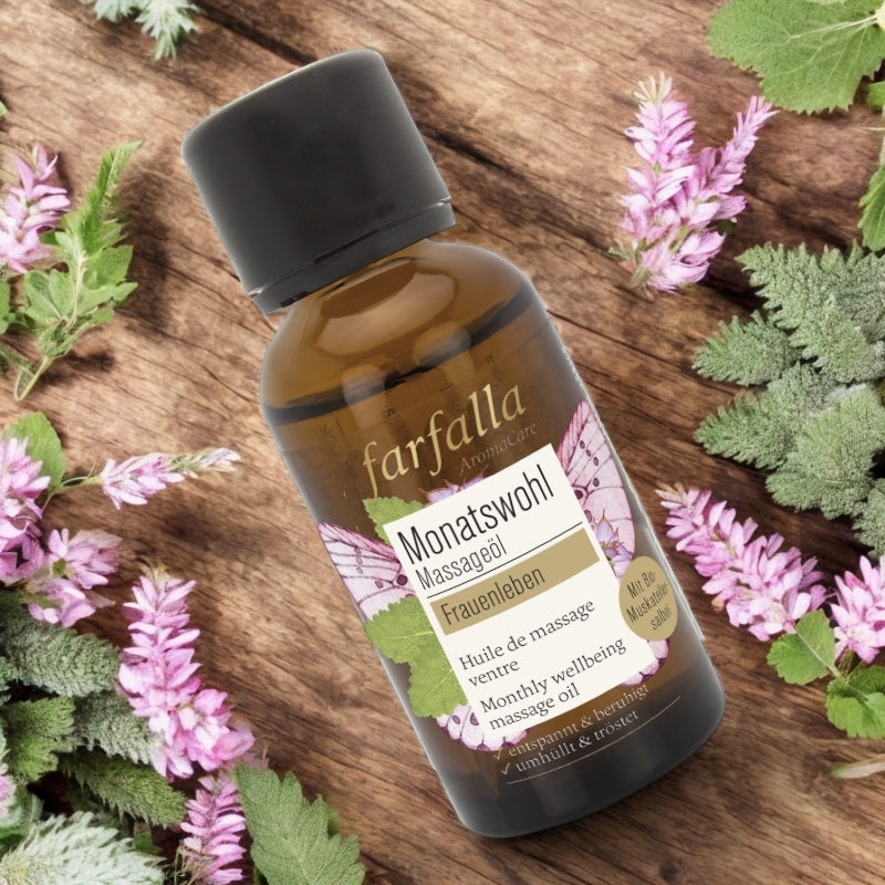 Farfalla - Bauch-Massageöl Muskatellersalbei BIO 30ml