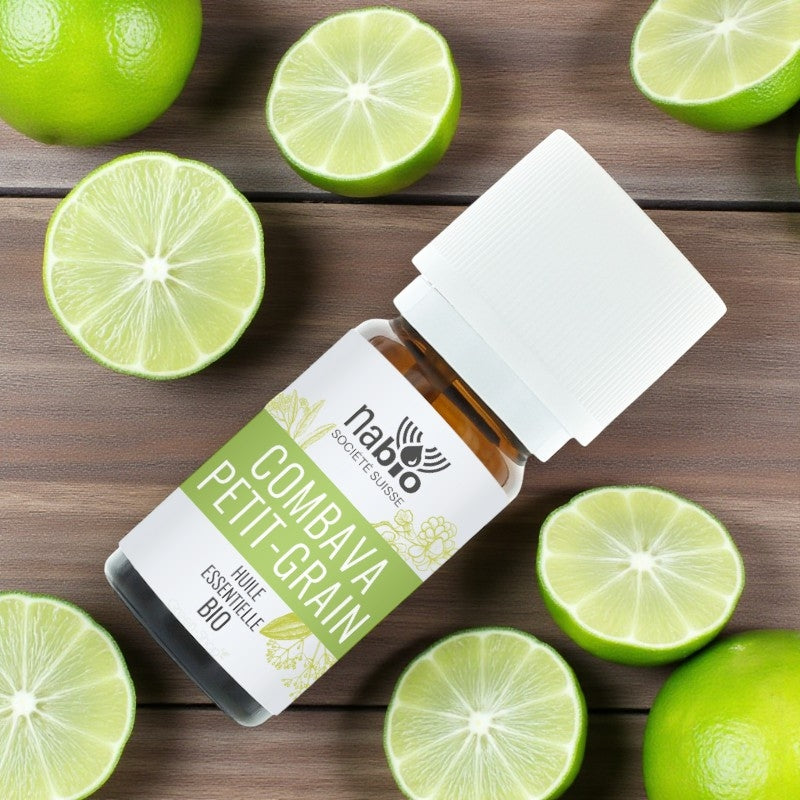 Bio-ätherisches Petitgrain-Öl von Combava – 10 ml – Nabio