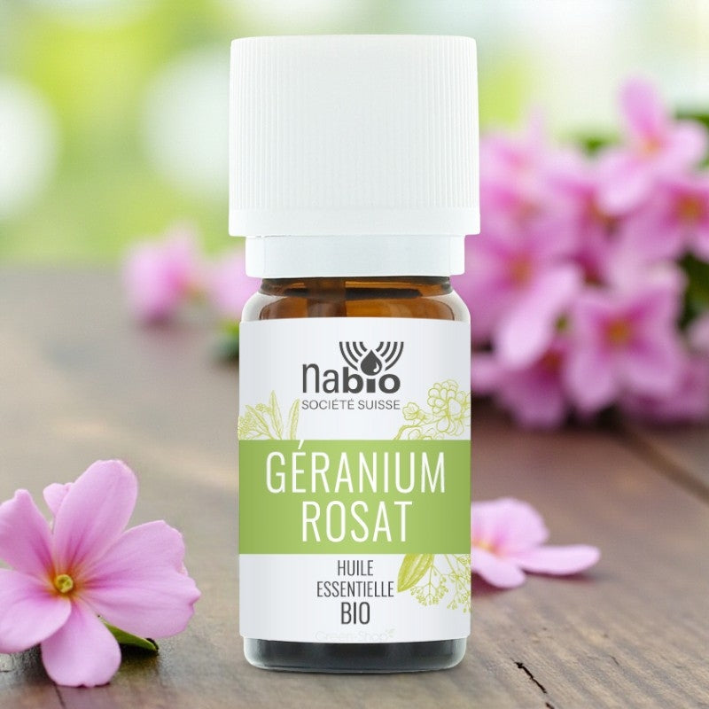 Huile essentielle BIO Géranium rosat