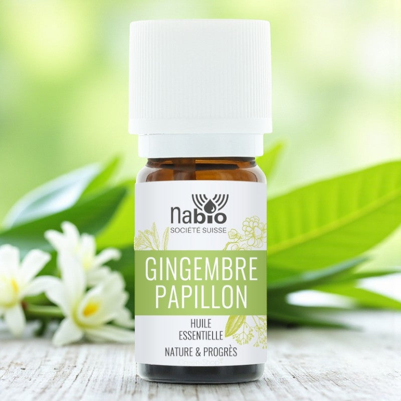 Huile essentielle naturelle Gingembre papillon