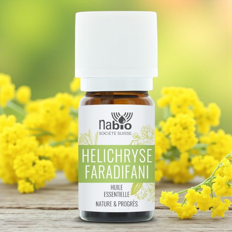 Huile essentielle naturelle Hélichryse faradifani
