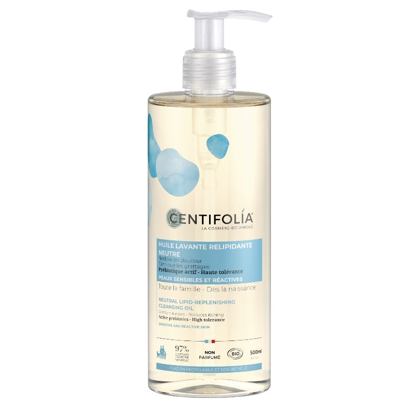 Centifolia - Huile lavante relipidante neutre BIO sans parfum 500ml