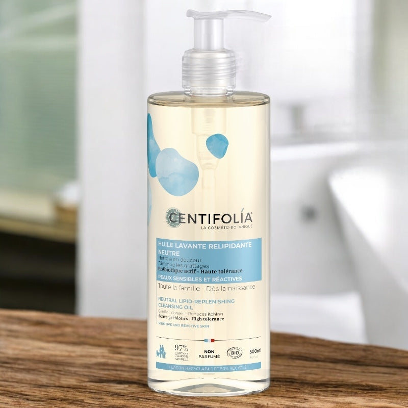 Centifolia - Huile lavante relipidante neutre BIO sans parfum 500ml