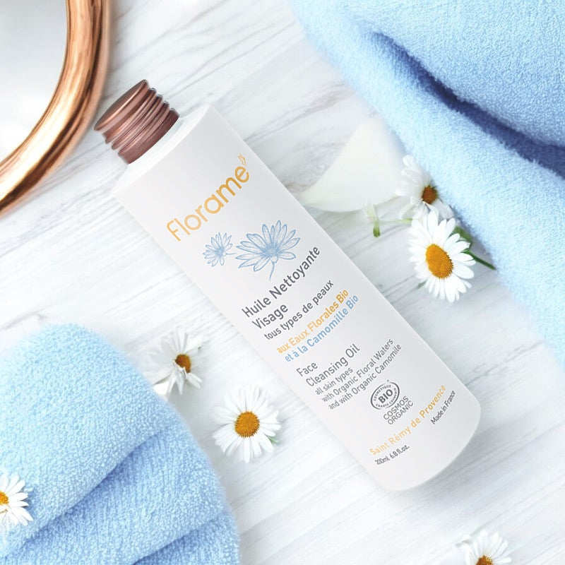 Florame - Huile nettoyante visage BIO camomille 200ml