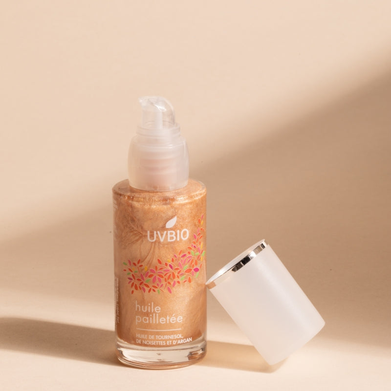 Huile pailletée BIO argan & noisette