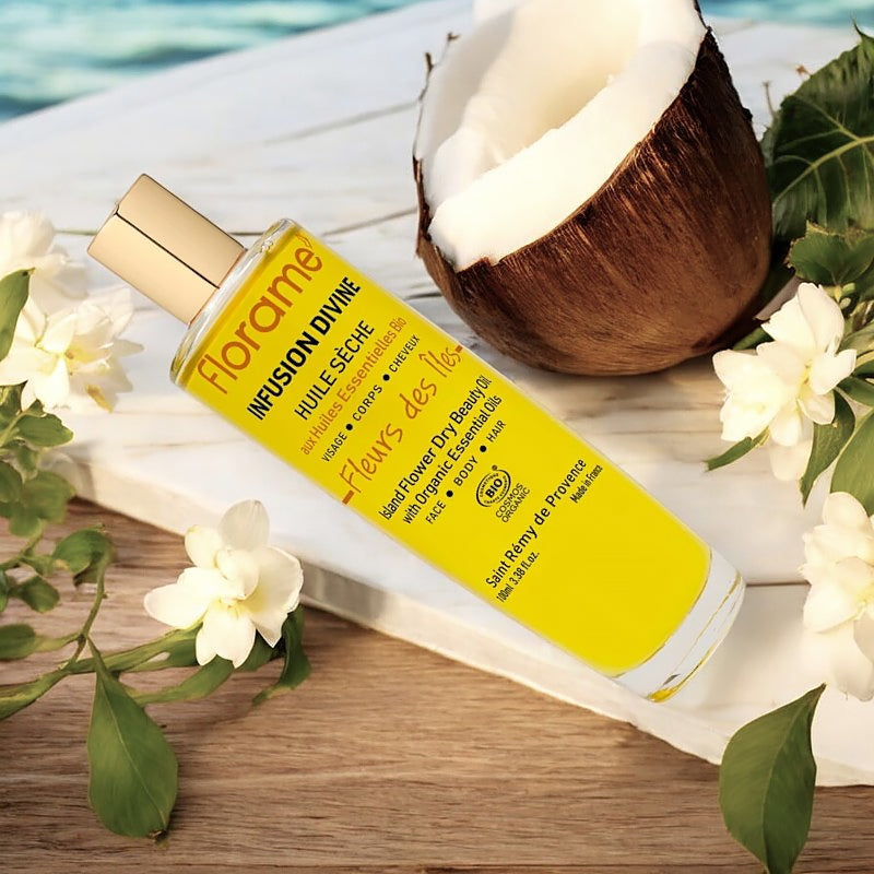 Florame - Huile sèche infusion divine BIO fleurs des îles 100ml