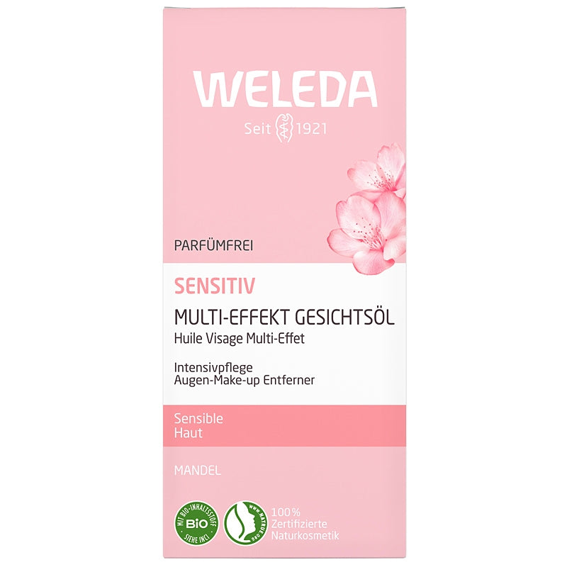 Huile visage multi-effet Sensitiv amande BIO 50ml Weleda