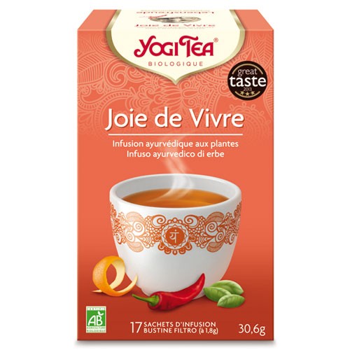Bio-Aufguss aus Basilikum, Orangenschale und Chili - Joie de Vivre - Yogi Tea