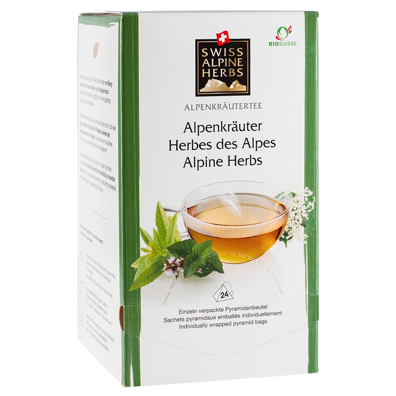 Bio-Alpenkräuteraufguss - 24 Beutel - Schweizer Alpenkräuter