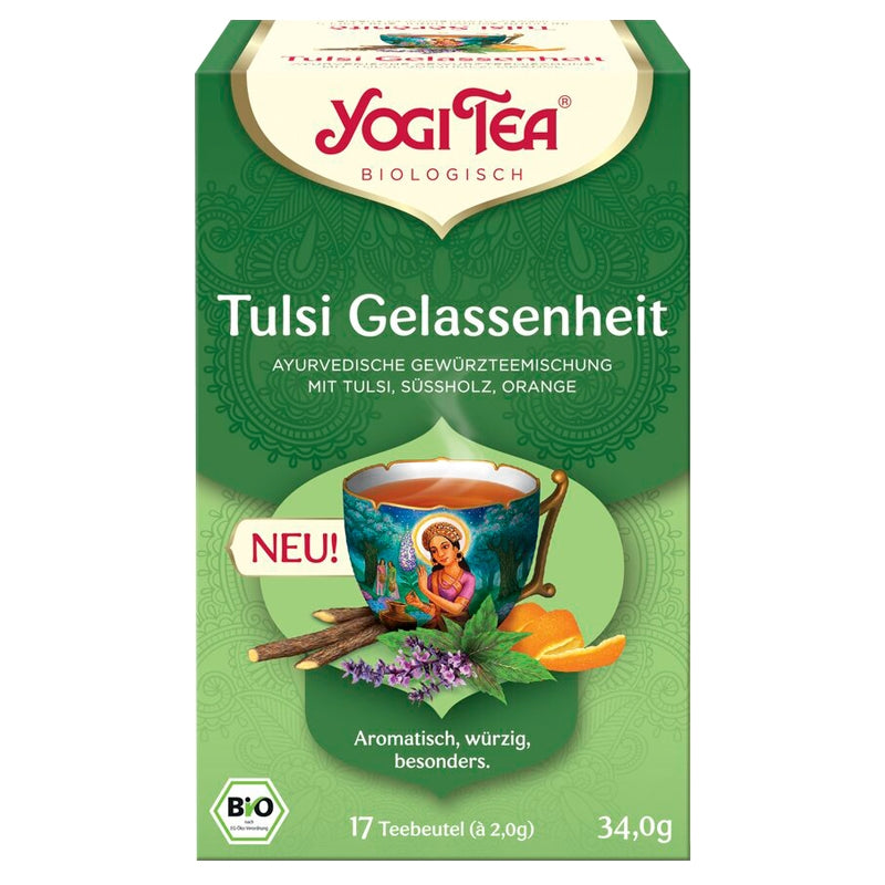 Bio-Tulsi-, Süßholz- und Orangenaufguss - Tulsi Serenity - Yogi-Tee
