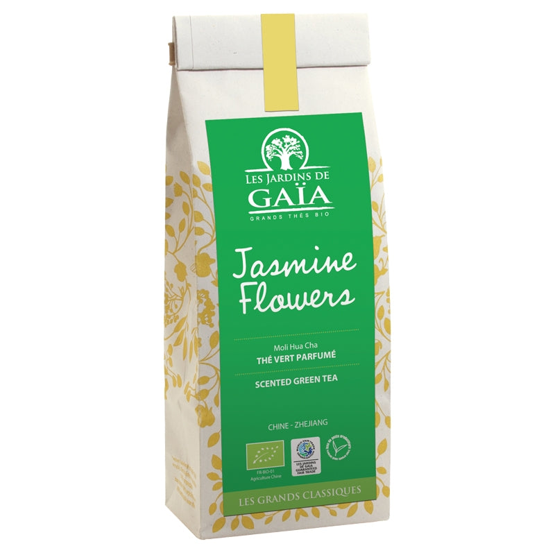 Les Jardins de Gaïa - Jasmine Flowers thé vert Moli Hua Cha BIO 100g