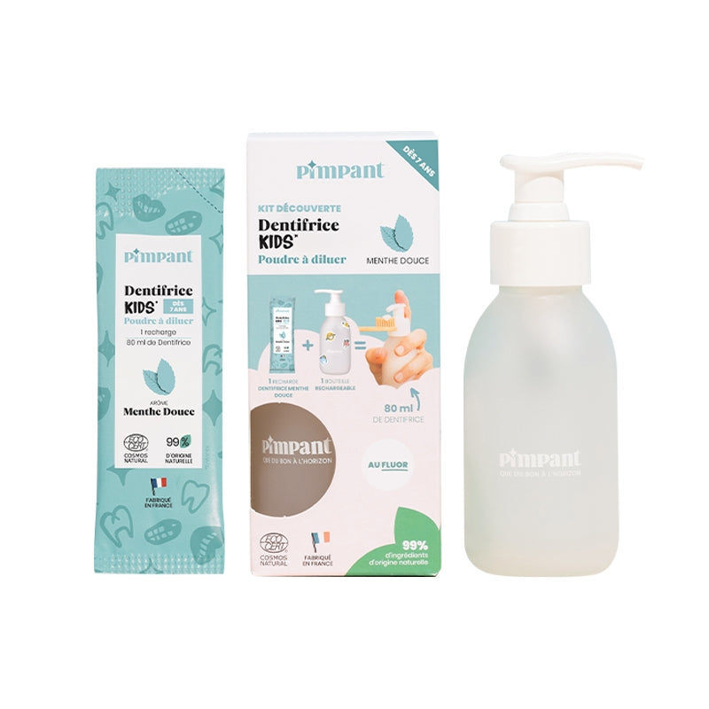Kit découverte dentifrice enfants menthe douce