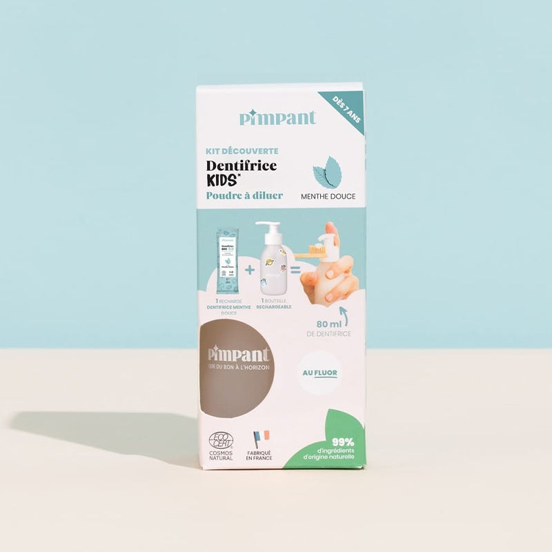 Kit découverte dentifrice enfants menthe douce
