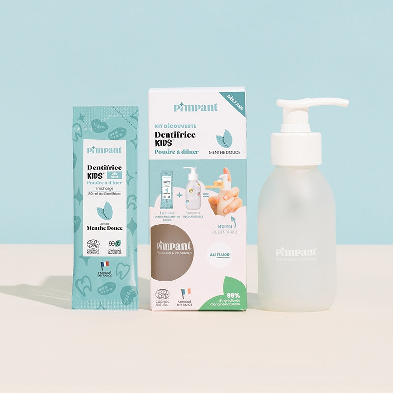 Kit découverte dentifrice enfants menthe douce