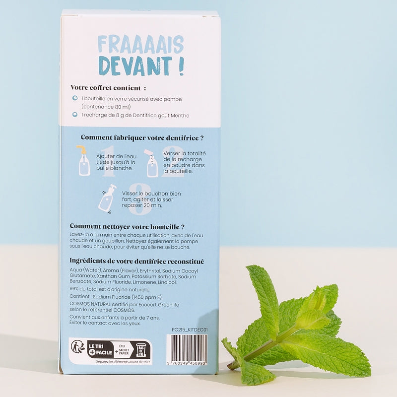 Kit découverte dentifrice menthe