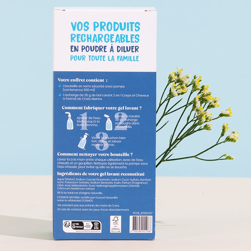 Kit découverte gel lavant 2 en 1 criste marine
