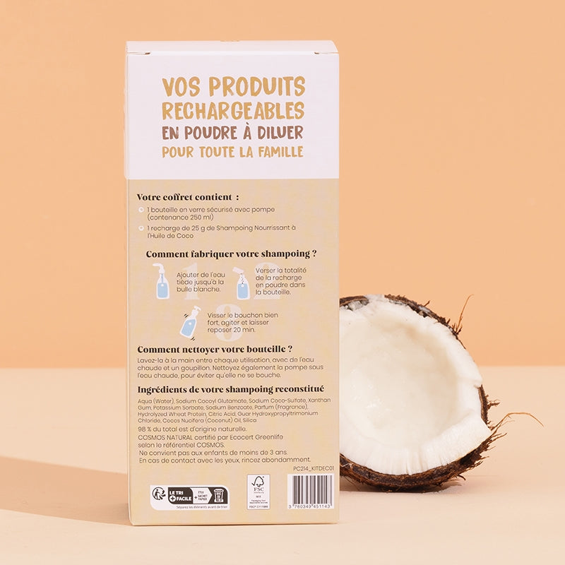 Kit découverte shampooing nourrissant coco