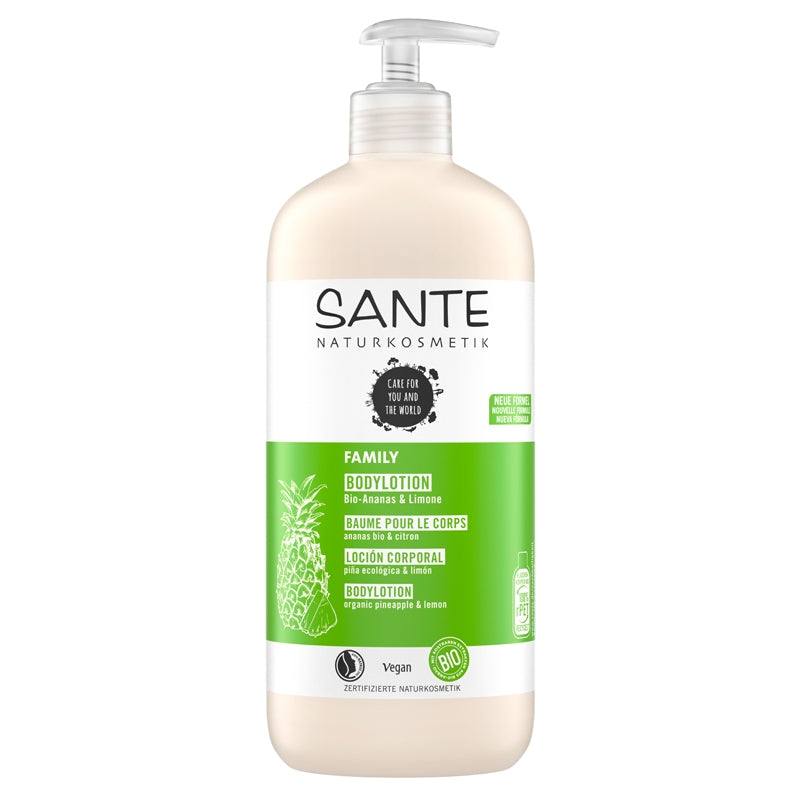 Lait corporel famille BIO ananas & citron