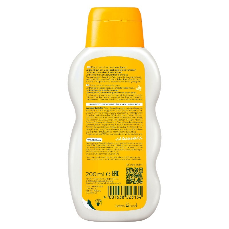 Lait corps hydratant bébé calendula BIO