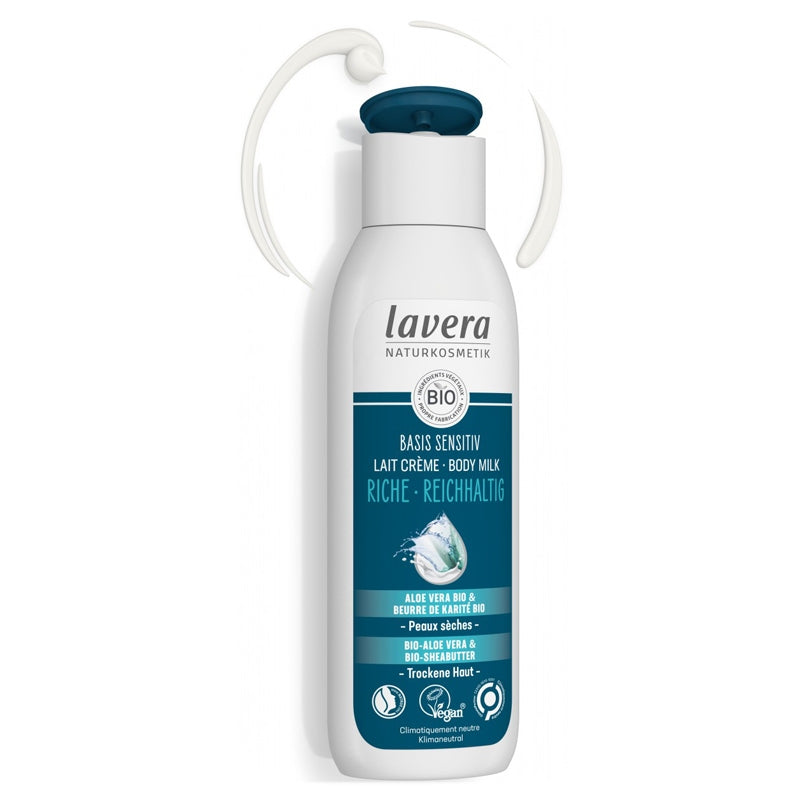 Lavera - Lait crème riche BIO aloe vera & beurre de karité 250ml