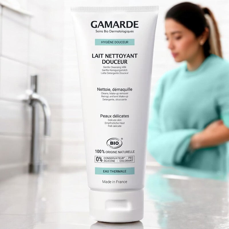 Gamarde - Sanfte Reinigungsmilch BIO - reinigt und entfernt Make-up - empfindliche Haut - 200g