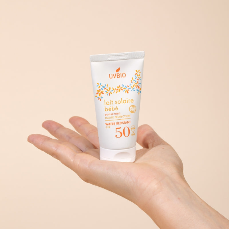 Lait solaire bébé BIO IP 50