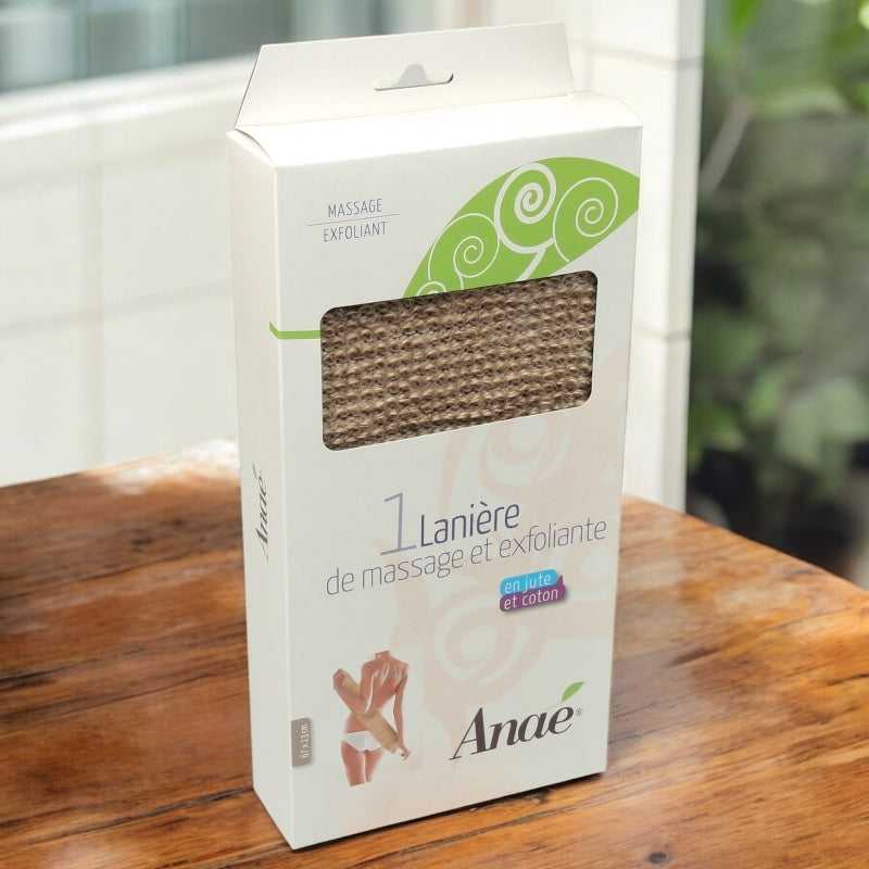 Anaé - Lanière de massage & exfoliante en jute & coton BIO
