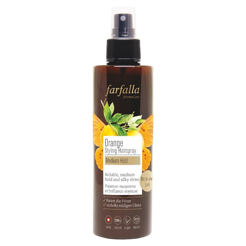 Farfalla - Laque pour cheveux BIO orange 200ml