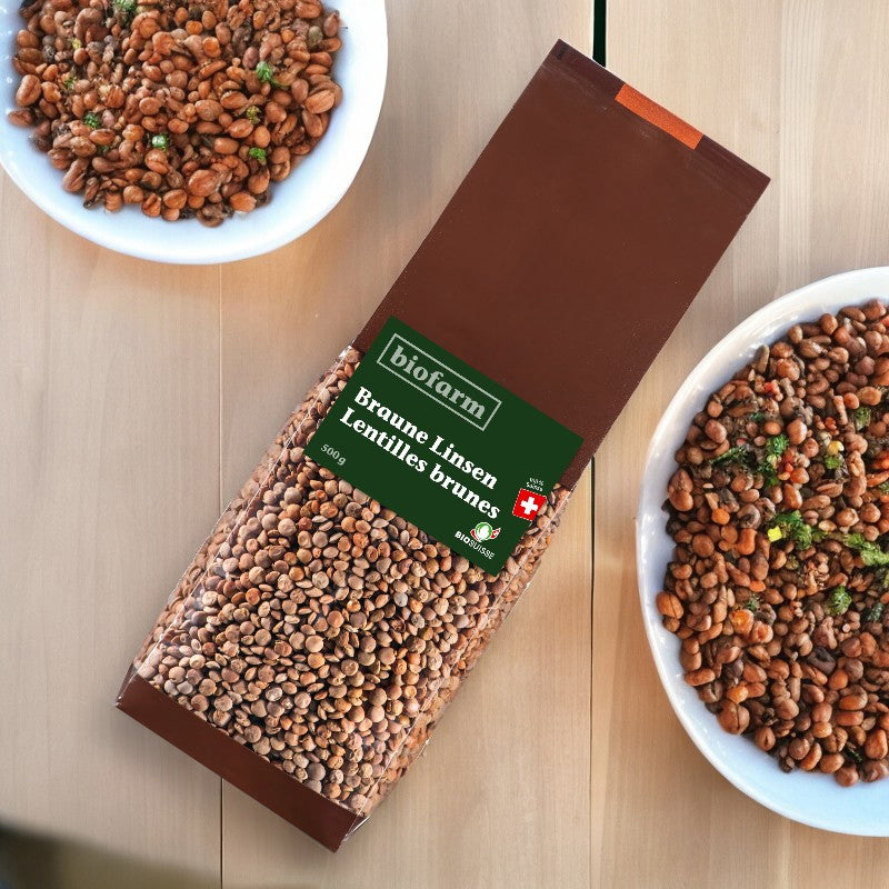 Biofarm - Lentilles brunes suisses BIO 500g