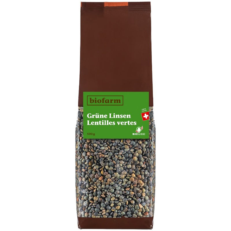 Biofarm - Lentilles vertes suisses BIO 500g