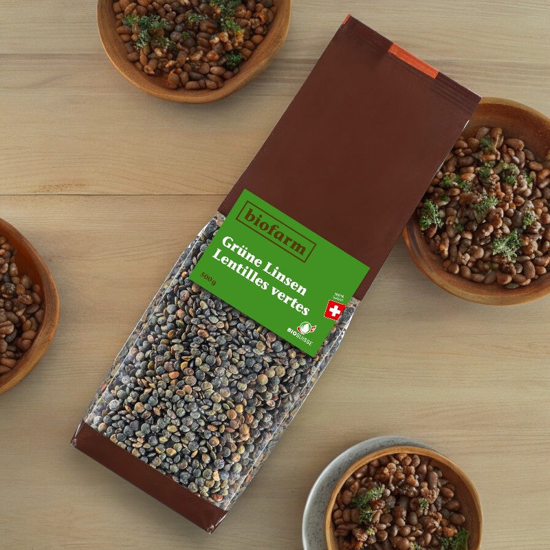 Biofarm - Bio-Schweizer grüne Linsen 500g