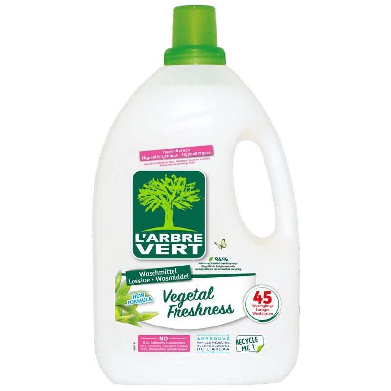 L'Arbre Vert - Lessive liquide Vegetal Freshness 2,025l