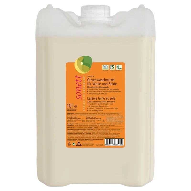 Flüssigwaschmittel für Wolle & Seide Olive & Lavendel ECO - 10 l