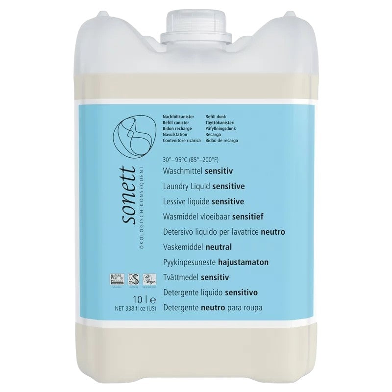 Lessive liquide sensitive sans parfum ECO 10l - Sonett