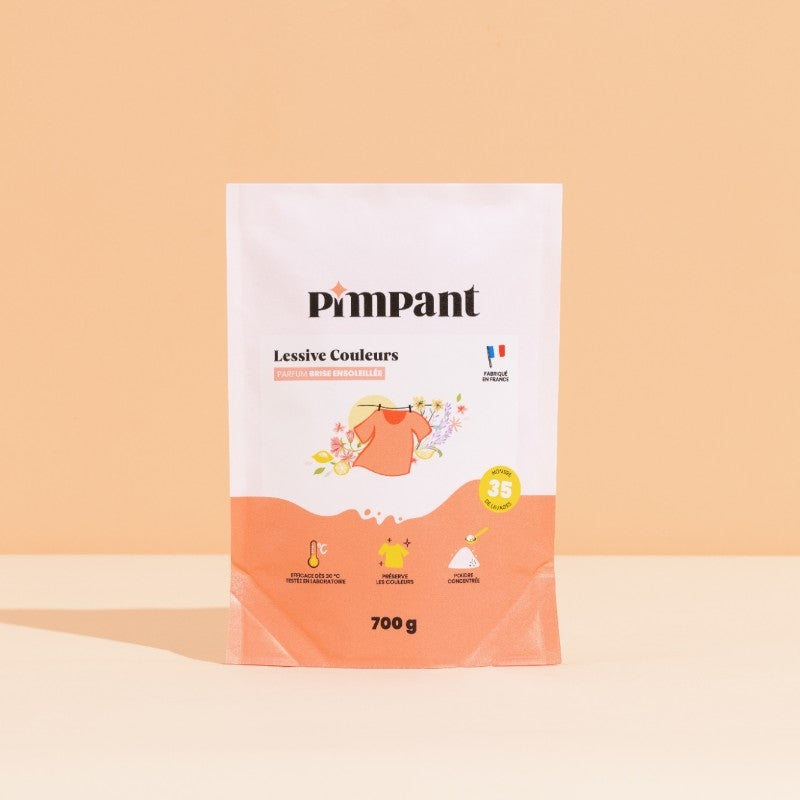 Lessive poudre couleur brise ensoleillée 700g - Pimpant