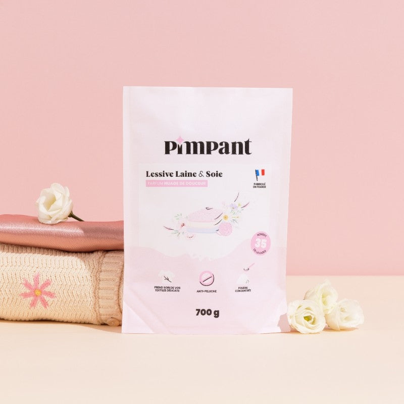 Lessive poudre laine & soie nuage de douceur 700g - Pimpant