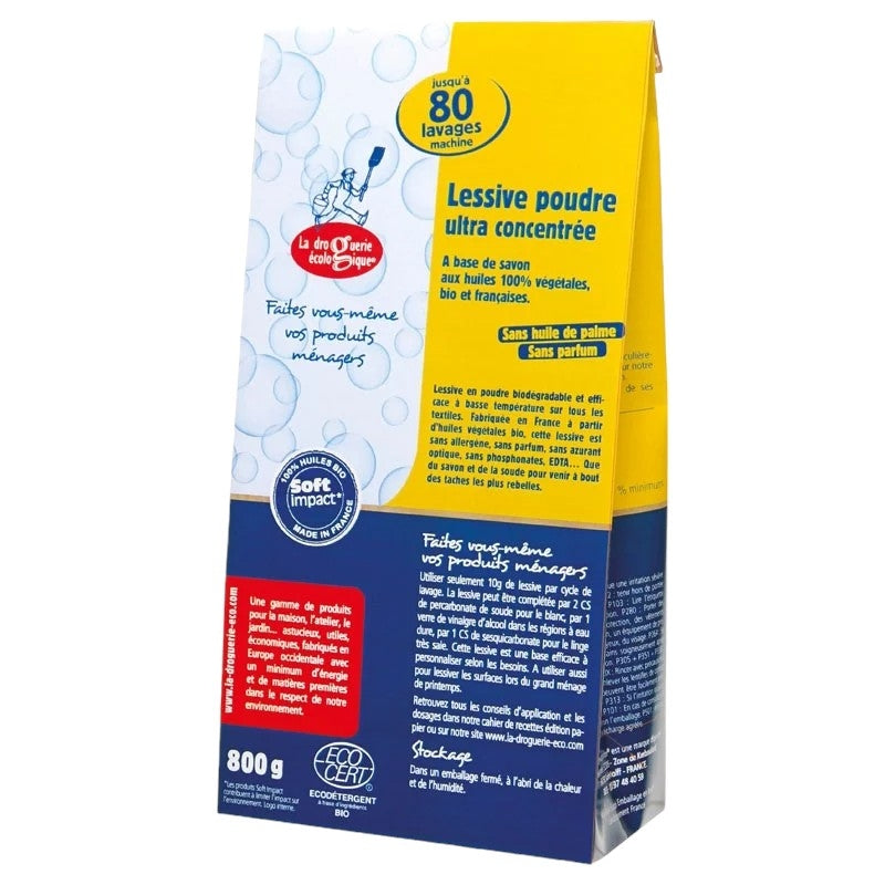 La Droguerie Écologique - Lessive poudre ultra-concentrée 800g