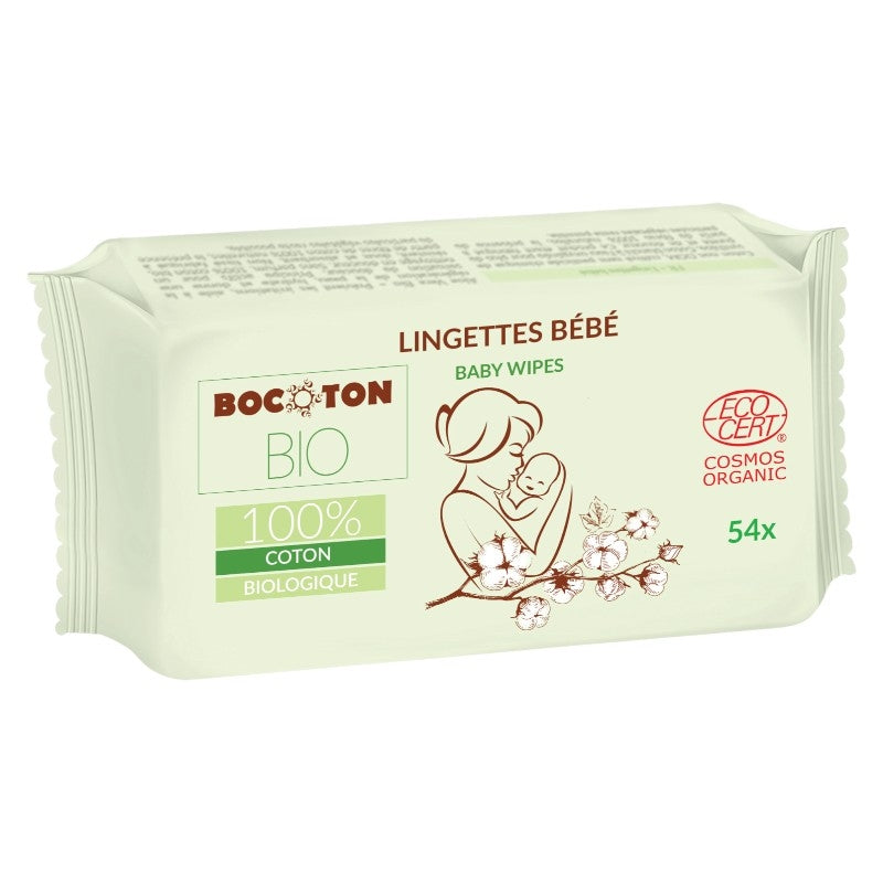 Bocoton - Lingettes bébé BIO 54 pièces
