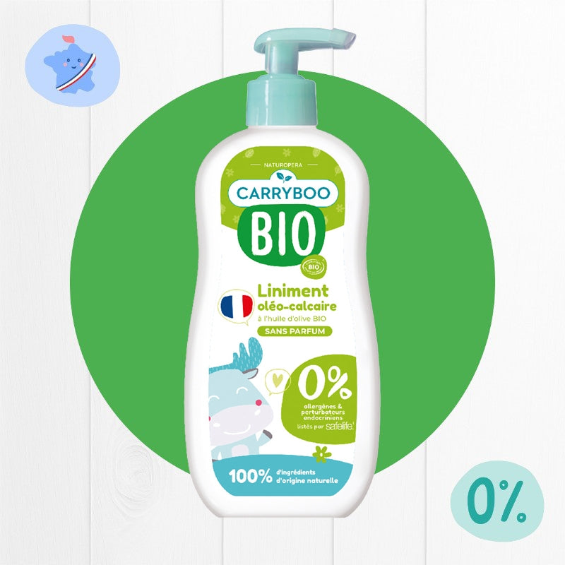 Carryboo - Liniment oléocalcaire BIO olive 450ml