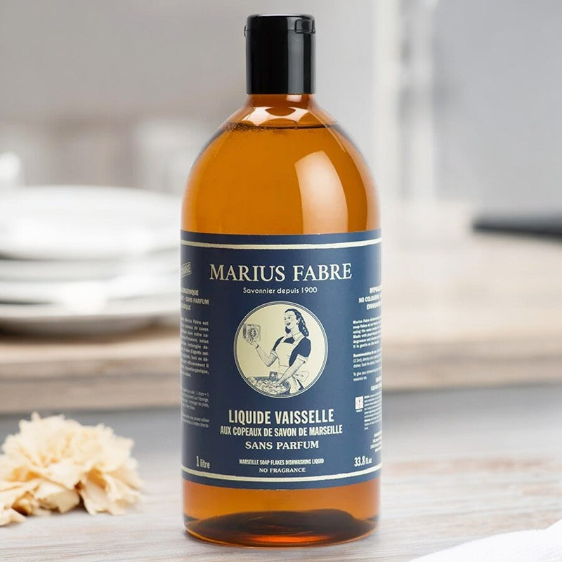 Liquide vaisselle aux copeaux de savon de Marseille