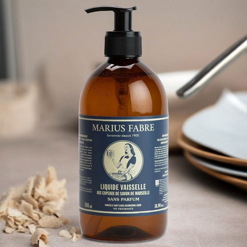 Liquide vaisselle aux copeaux de savon de Marseille