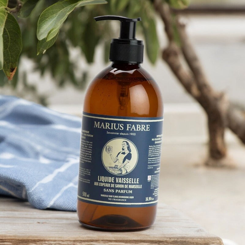 Liquide vaisselle aux copeaux de savon de Marseille