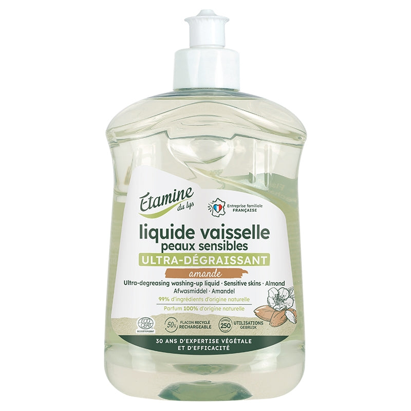 Etamine du Lys - Liquide vaisselle dégraissant peaux sensibles amande 500ml