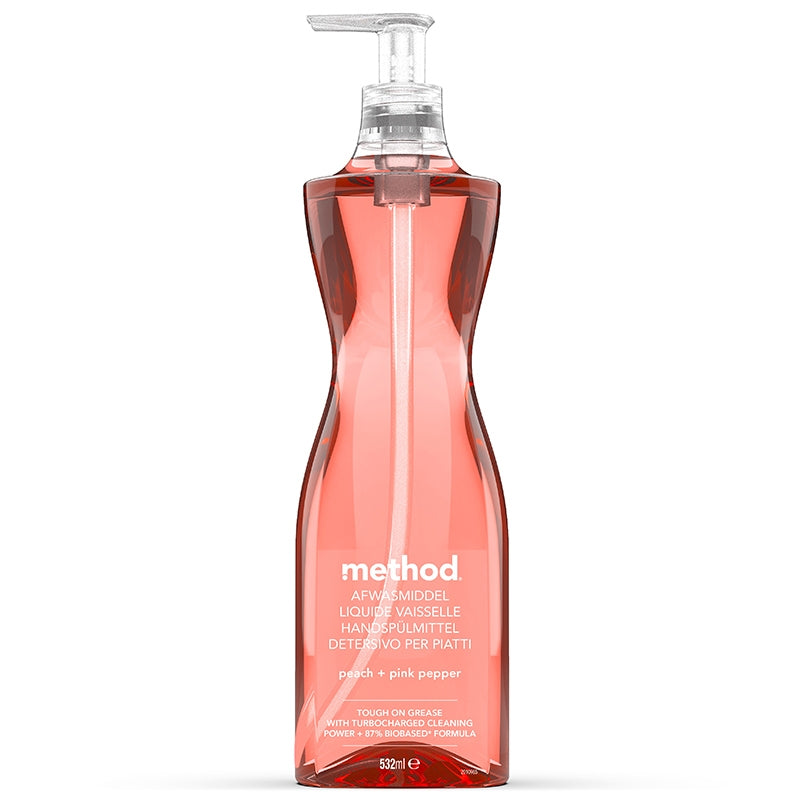 Liquide vaisselle écologique pêche & poivre rose