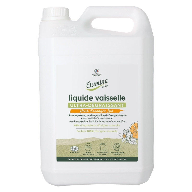 Etamine du Lys - Liquide vaisselle ultradégraissant fleur d'oranger 5l