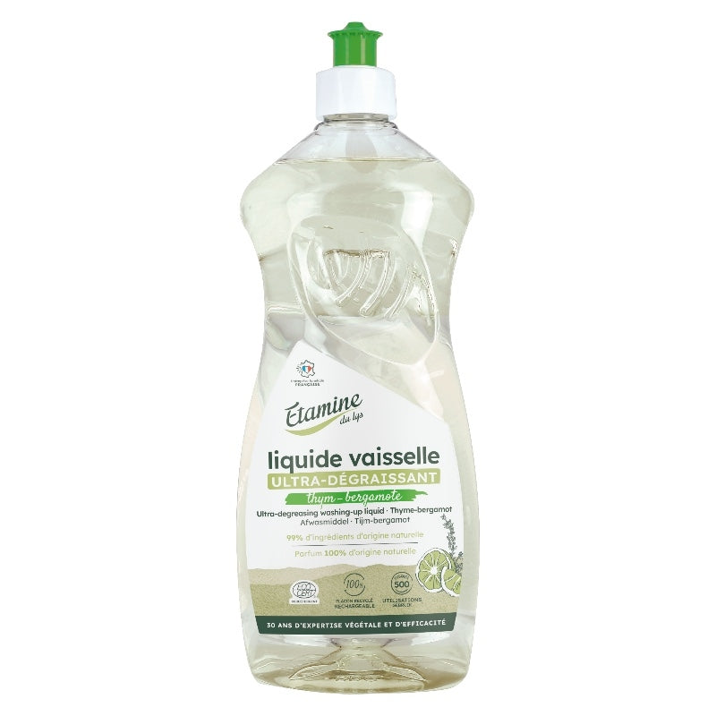 Etamine du Lys - Liquide vaisselle ultradégraissant thym & bergamote 1l