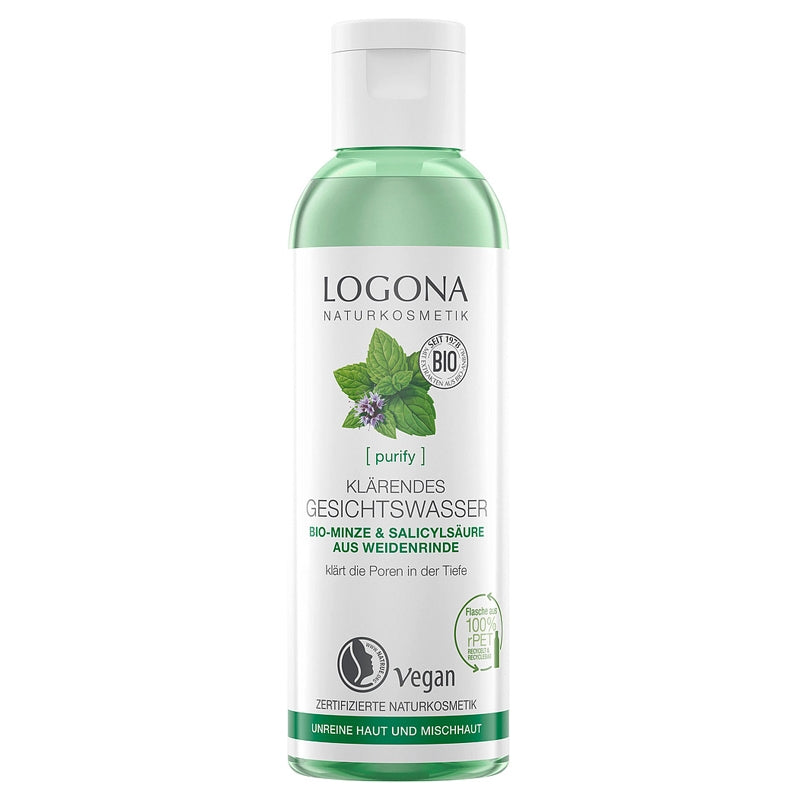 Logona - Lotion tonique clarifiante BIO menthe & écorce de saule 125ml