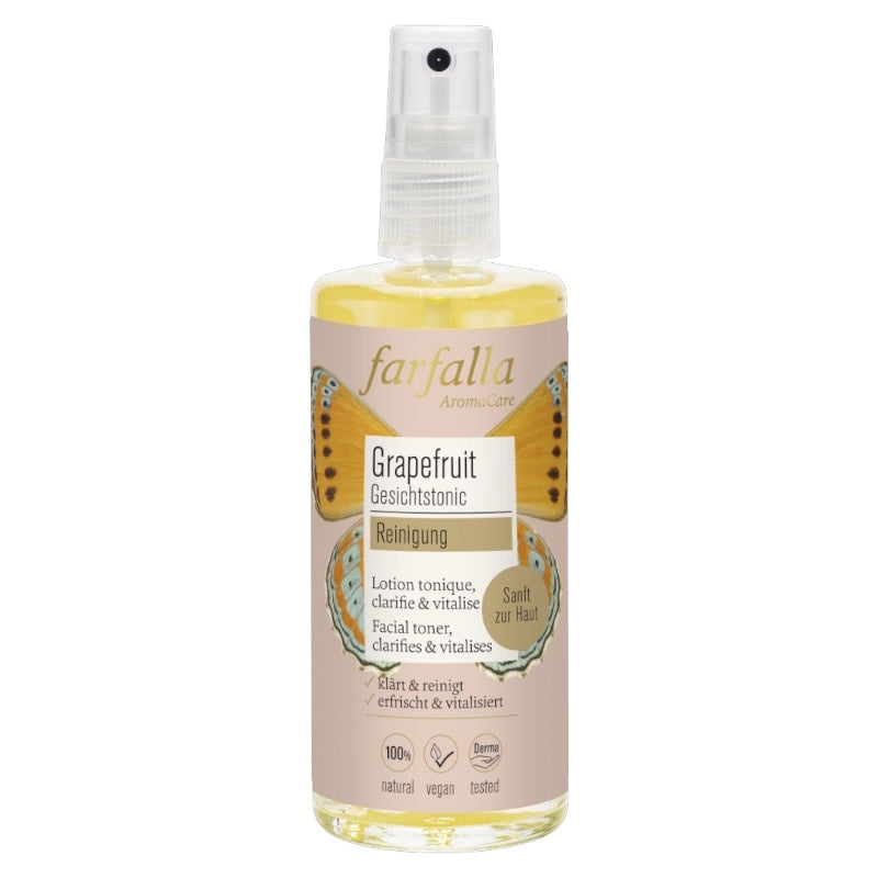 Farfalla - Lotion tonique clarifiante & vitalisante BIO pamplemousse 100ml